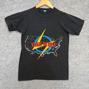 Vintage 1980 The Who American Tour Concert T Shirt Adult Small (fits XS) 80s Tee